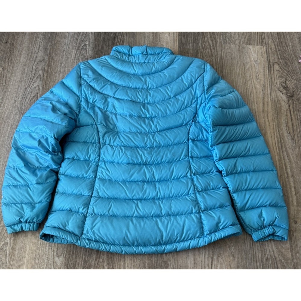 LL Bean‎ 85 Down Puffer  Jacket Women Med Downtek 502455 Active Sky Blue - Picture 3 of 10